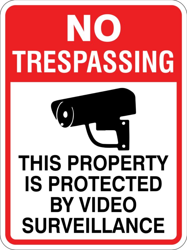 No Trespassing Sign (Choose Wording), Red/White/Black, Metal, Various Sizes, Reflective Grades, Holes, Overlaminate Y/N, Quality Materials, Long Life Metal Signs