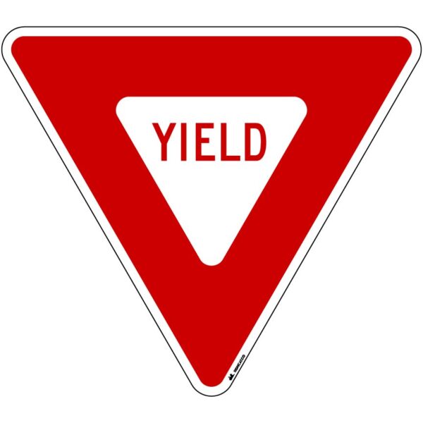 Yield R1-2 Metal Sign