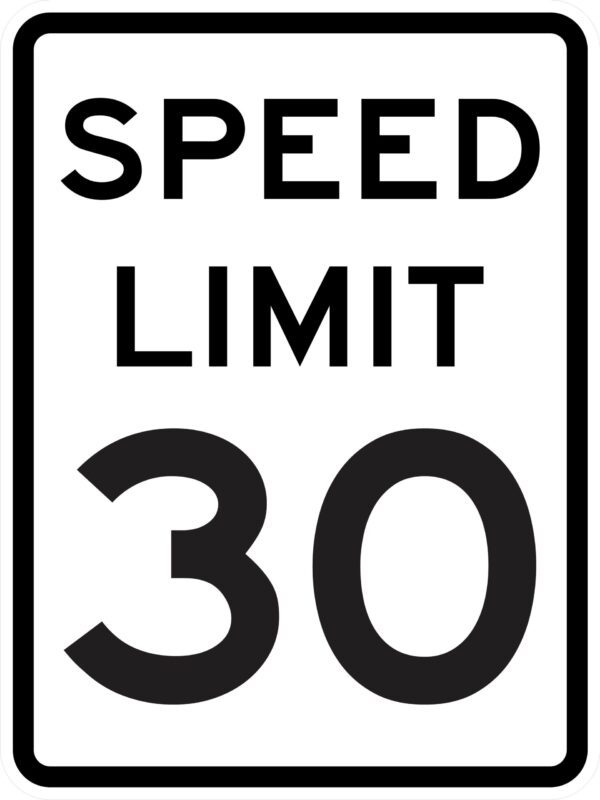 R2 1 18x24 Speed Limit 30 01 scaled 1 Metal Signs