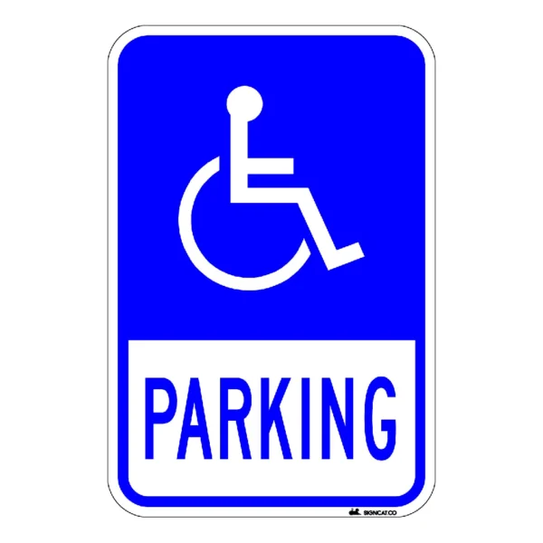 Handicapped Parking Metal Sign