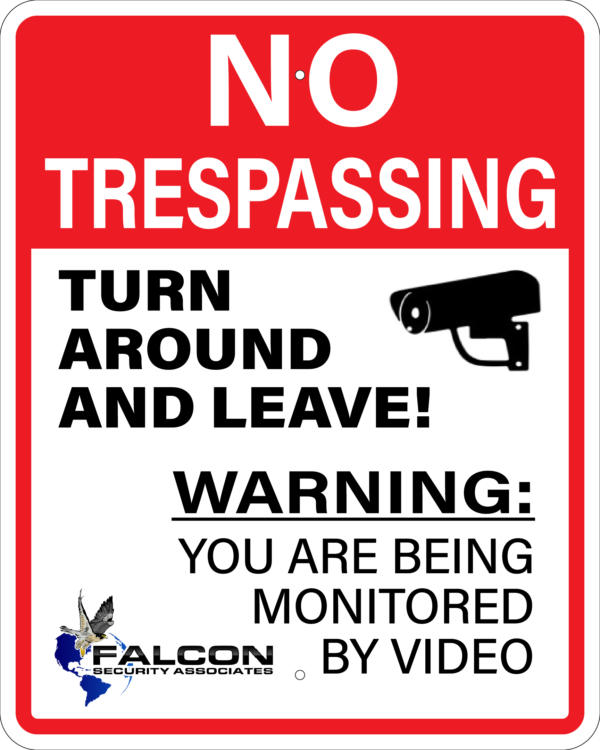 Custom No Trespassing Metal Sign, Vertical 24 x 30