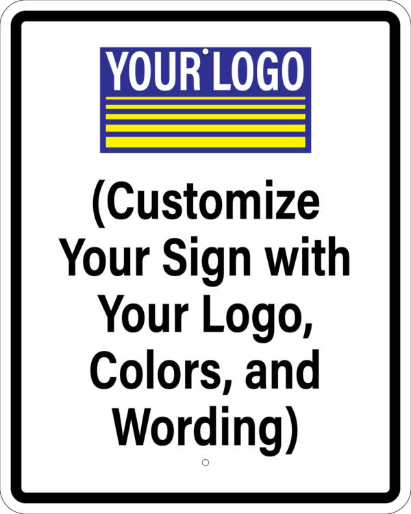 Custom Metal Vertical Sign, 24 x 30, Upload Your Logo/Artwork, Aluminum/Polymetal, Reflective, Pre-punched Holes, Overlaminate Option, Quality for Long Life Metal Signs