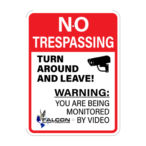 CUSTOM No Trespassing Metal Sign, Vertical 18 x 24,