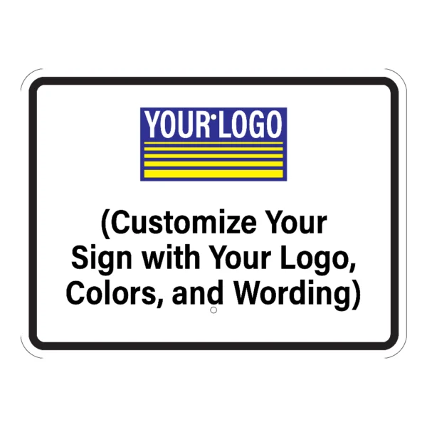 Custom Metal Sign, Horizontal 24 x 18, Upload Your Logo/Artwork