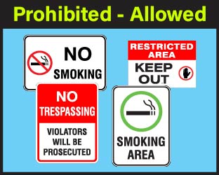 4 - prohibited allowed