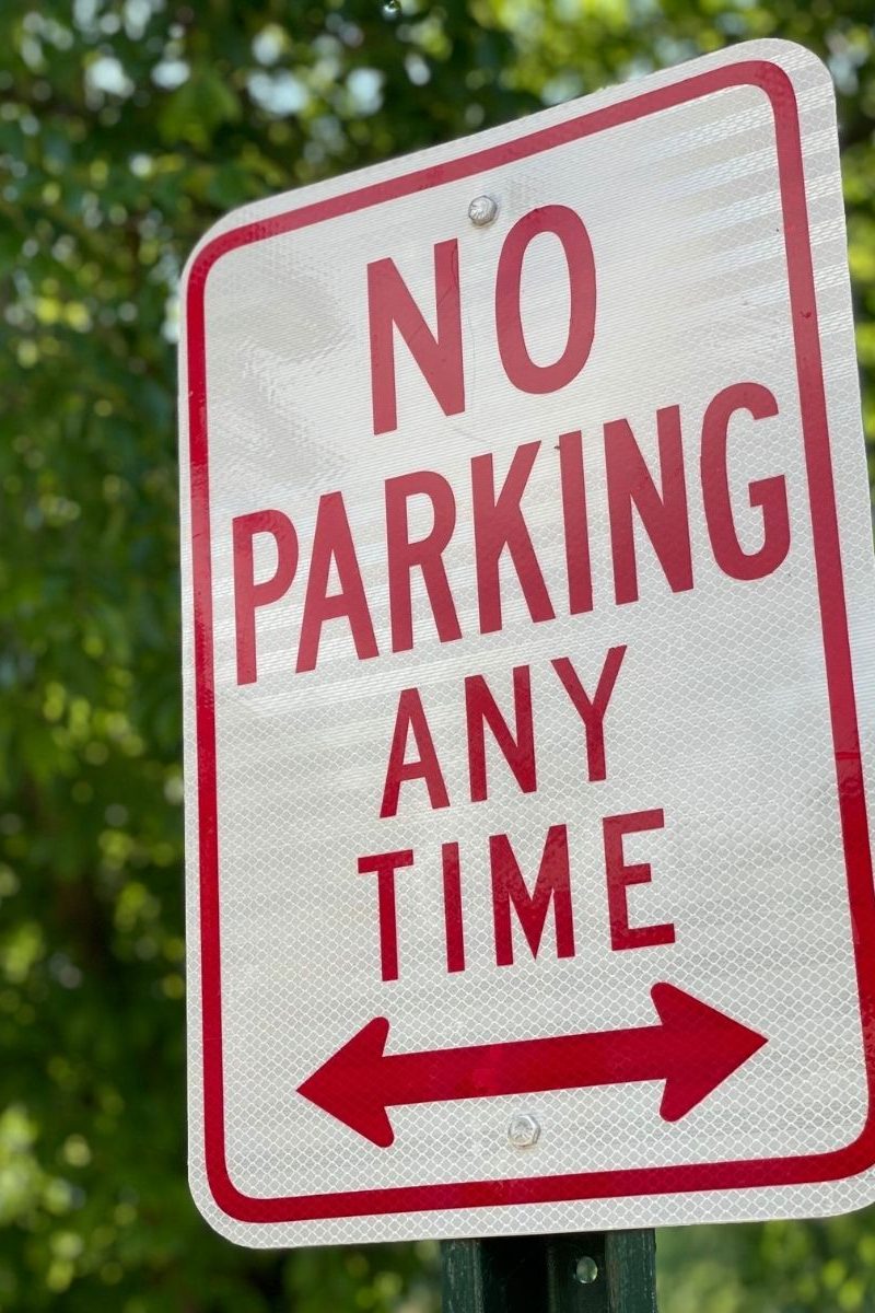 metal parking signs