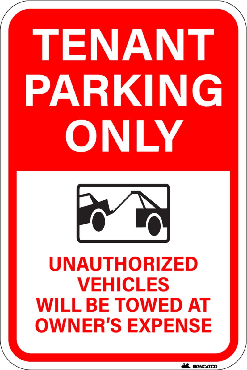 metal parking signs