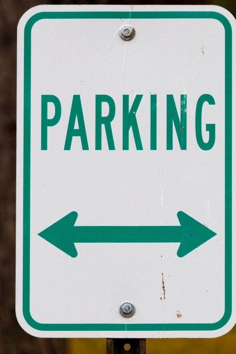 metal parking signs